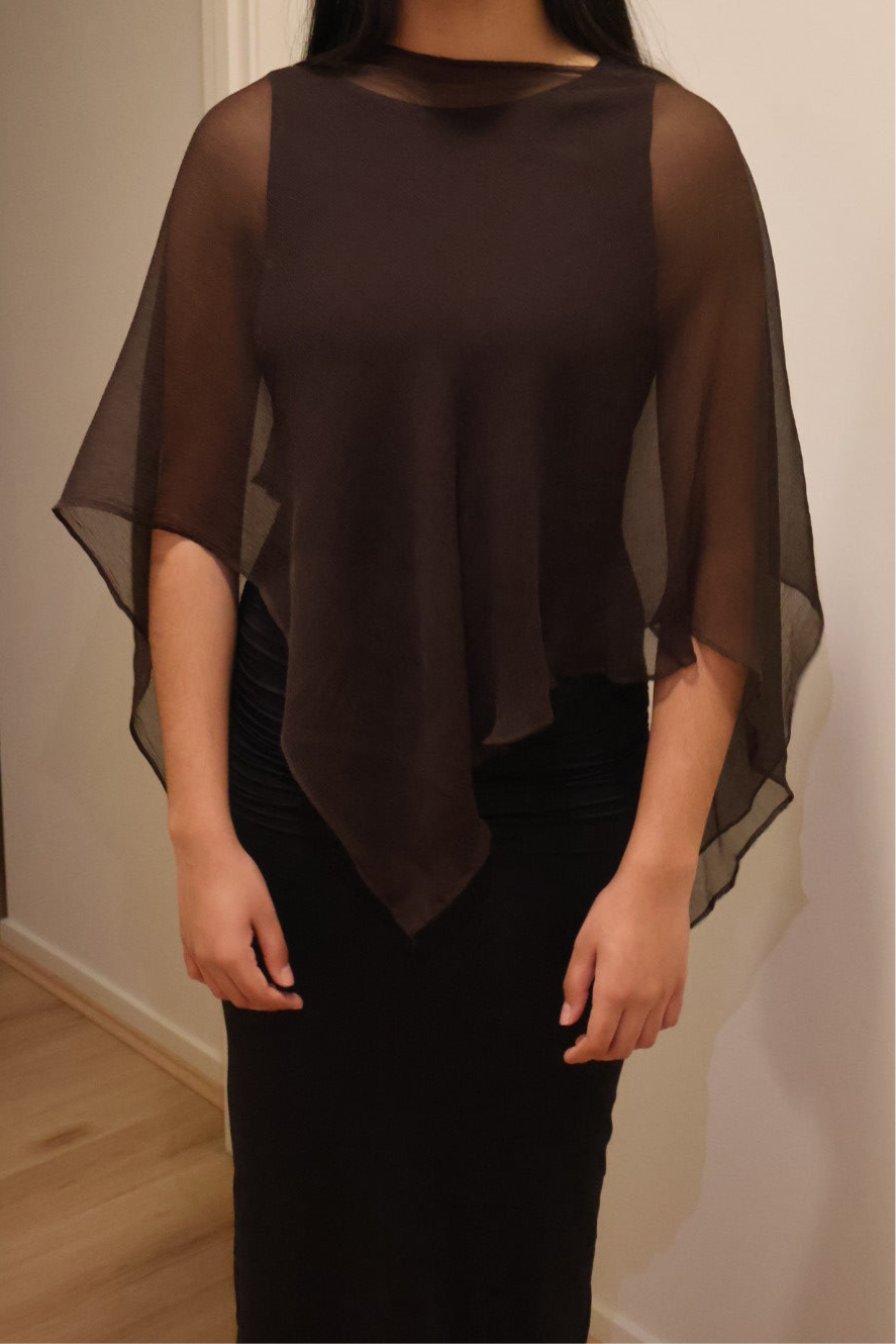 Persephone Pleated Silk Shawl