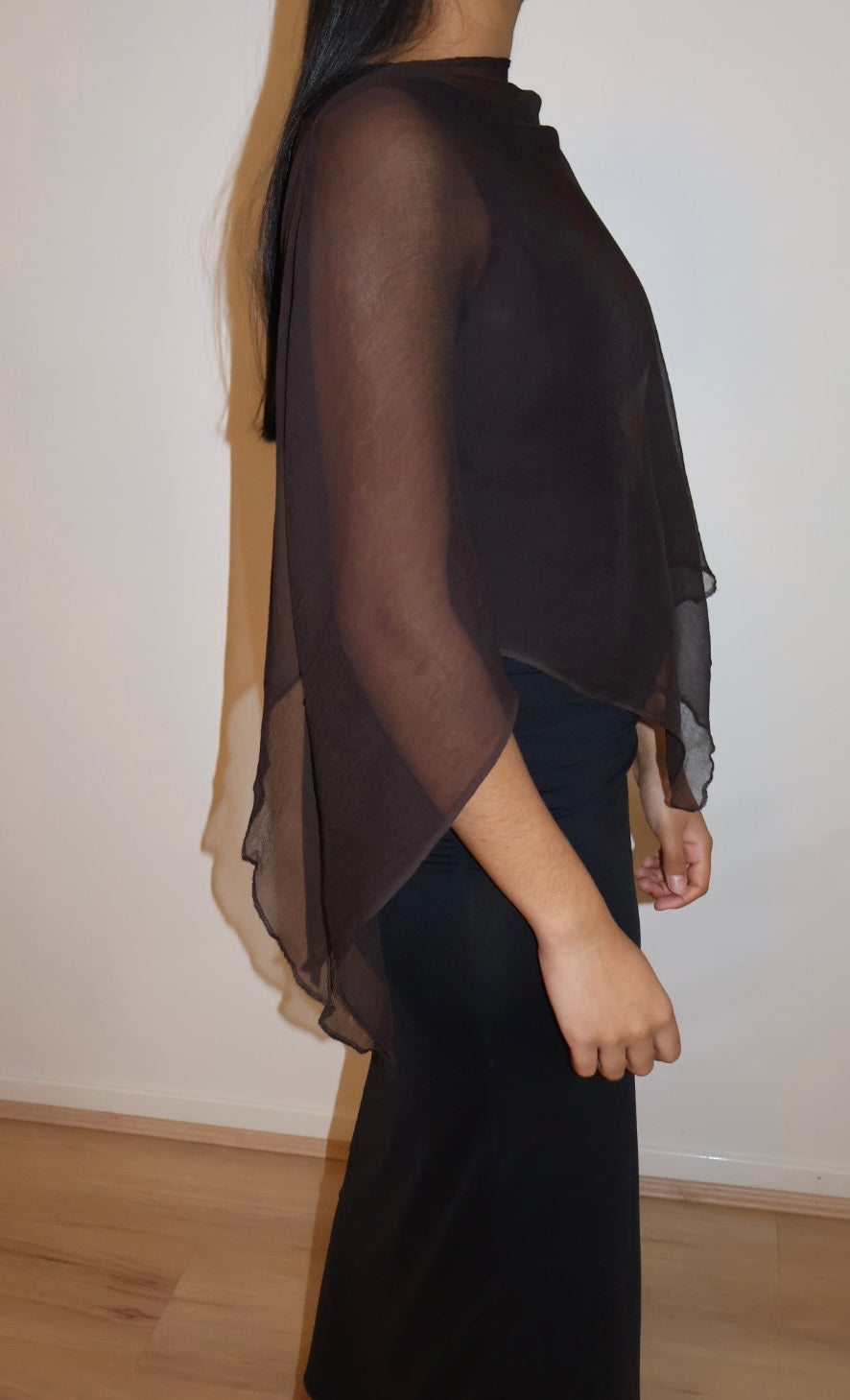 Persephone Pleated Silk Shawl