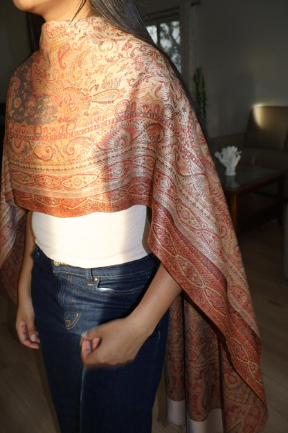 Cashmere Pashmina in Amber