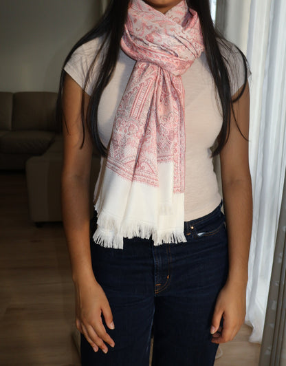 Cashmere Pashmina in Rose