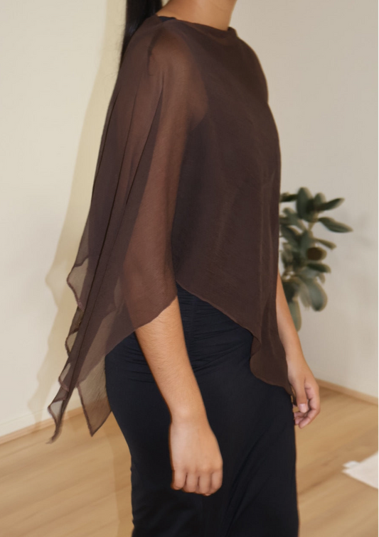 Persephone Pleated Silk Shawl