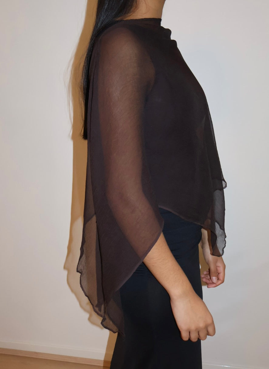 Persephone Pleated Silk Shawl