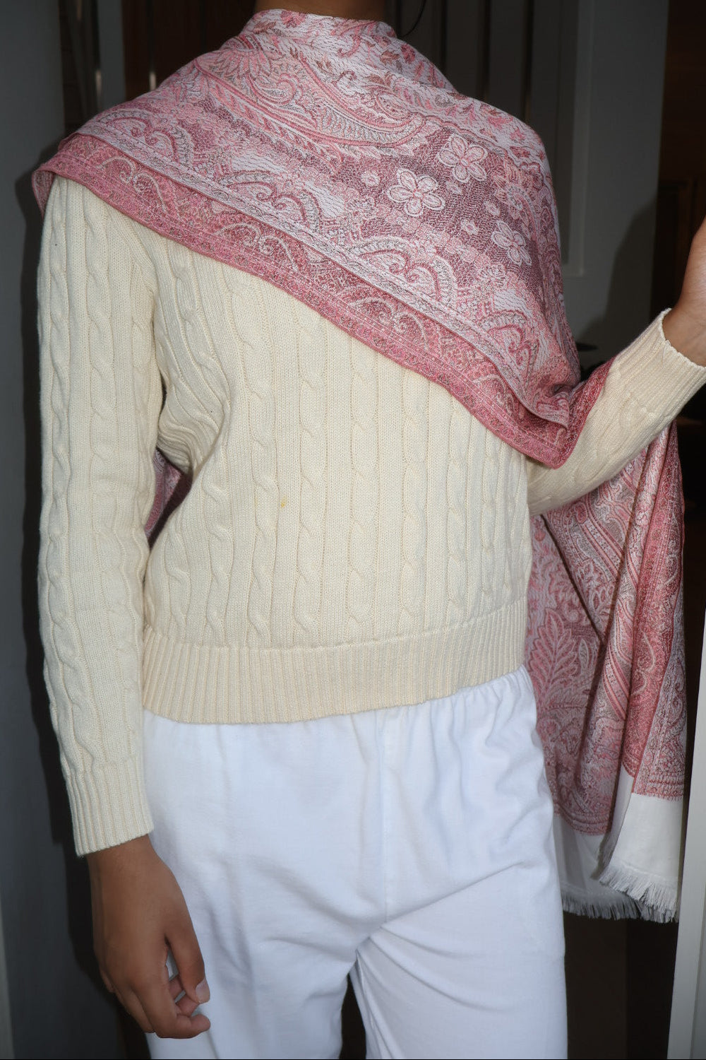 Cashmere Pashmina in Rose