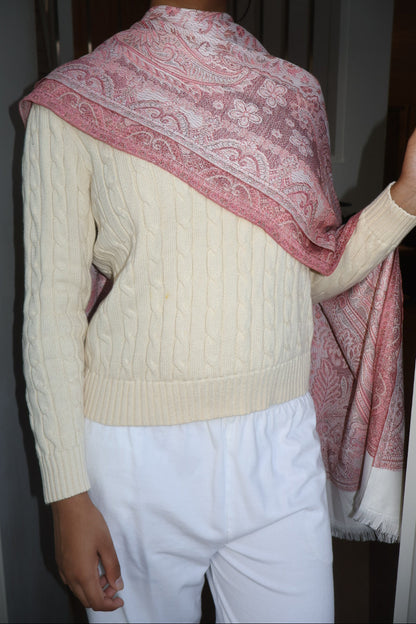 Cashmere Pashmina in Rose