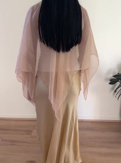 Persephone Silk Shawl in Petal